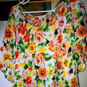 Women’s xl floral blouse vintage